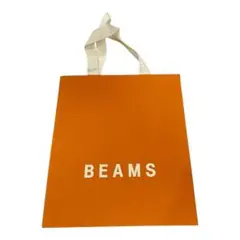 BEAMS ビームス ショップ袋 紙袋 オレンジ ショッパー 手提げ ラッピングのサムネイル