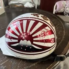 富士山と桜デザイン 半帽ヘルメット - メルカリ