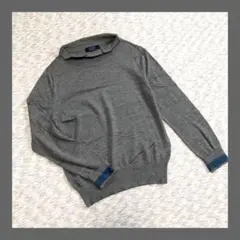 HUMAN WOMAN◆ニット（M)　グレー　ハイネック　大人可愛い　無地