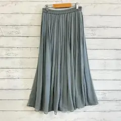 ユニクロ UNIQLO ハイウエストシフォンプリーツスカート ウエストゴム 上品