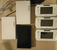 Wii U 本体 3台 + ゲームパッド3台 ジャンク