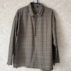 kutir 襟付きハーフジップシャツプルオーバー