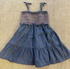 【美品】babyGAP ギャップ　デニムワンピース　キャミソールワンピース