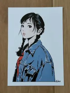 新品未開封 江口寿史 彼女 キャンバスアート 41cm✖︎41cm メルカリ