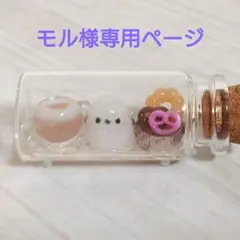 小さなボトルシップ【シマエナガのカフェタイム】レジンハンドメイド
