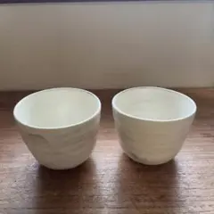 花岡隆さん　粉引の器　2個セット
