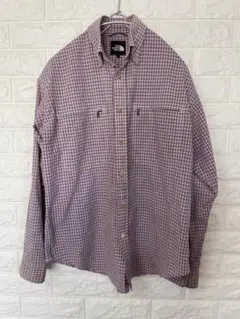 THE NORTH FACE チェック柄 長袖シャツ サイズS