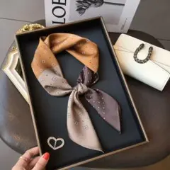 シルク風 スカーフ レディース 70cm 正方形④