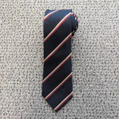 【美品】EDIFICE ネイビー ストライプ ネクタイのサムネイル