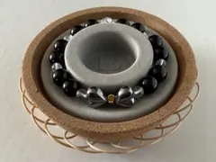 テラヘルツハートリボン モリオン 水晶 パワーストーンブレスレット116天然石