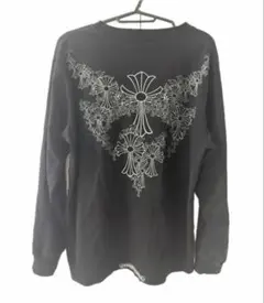 CHROME HEARTS クロス バックプリント 長袖Tシャツ
