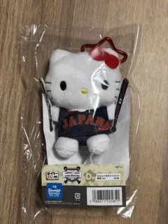 タイトーくじ　侍ジャパン×サンリオ　D賞カラビナ付きマスコット　ハローキティー
