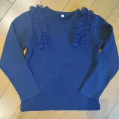 トレーナー　肩フリル　裏起毛　キッズ　130㎝　女の子