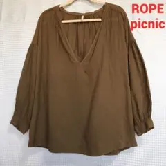 ロペ ピクニック スキッパーシャツ カーキ