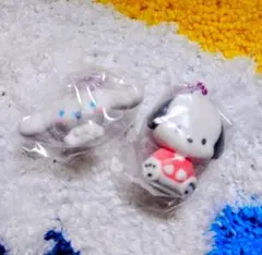 サンリオキャラクターズ ふわふわフロッキーマスコット シナモン ポチャッコ