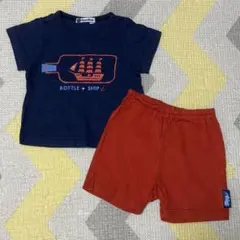 familiar ファミリア 半袖 Tシャツ ズボン 2点 セット 80