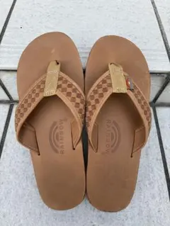 最終価格❗️RAINBOW SANDALS ダブルレイヤー ブラウン XL - メルカリ