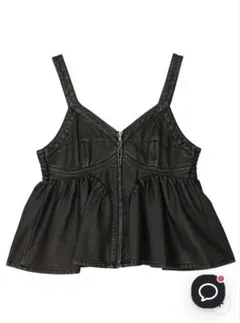 GRUNGE SYNTHETIC LEATHER PEPLUM BUSTIERのサムネイル