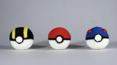 ポケモンボール　アミグルミ3個セット