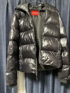 GUESS ブラック フード付きダウンジャケット S