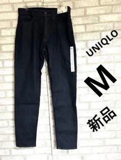 UNIQLO EZYジーンズ メンズ M スリムフィットテーパード ブルー