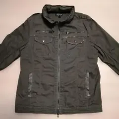 TopIsm 濃いカーキー ミリタリージャケット Lサイズ