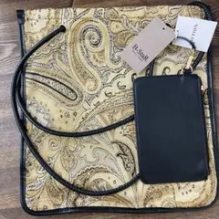 【新品タグ付】B-StaR ペイズリー トートバッグ A4収納可 ポーチ付