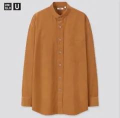 ユニクロ　コーデュロイワイドフィットスタンドカラーシャツ　Lサイズ