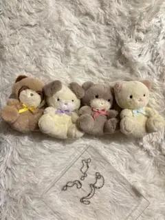 動物 犬 テディベア クマ タヌキ たぬき まとめ売り 8点 ぽポンとたぬき ちまき ST ぬいぐるみ タヌキ 狸 アミューズ