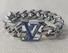 Louis Vuitton シルバーチェーンブレスレット