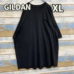 ギルダン ポケットTシャツ 黒 XL 無地 シンプル 半袖 夏用【か450】のサムネイル