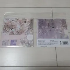 amifa デザインシート 10枚 桜 藤　２つ