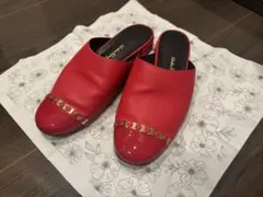 Salvatore Ferragamo ガンチーニ フラットミュールレッドのサムネイル