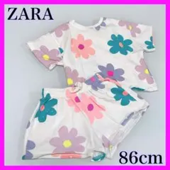 ZARA ベビー 花柄 セットアップ 86cm