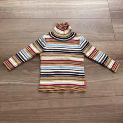 ミキハウス ストライプ タートルネック ８０㎝