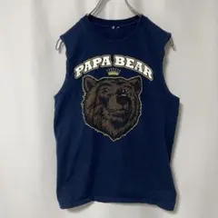 ＿*2様 N-4677 アメリカ古着 PAPABEAR タンクトップ Tシャツ