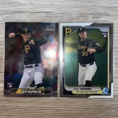 topps chrome ポール スキーンズ　bowman ルーキー　RC 2枚