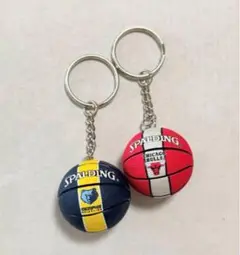 終了セール　バスケットボールキーホルダー　2種2個セット