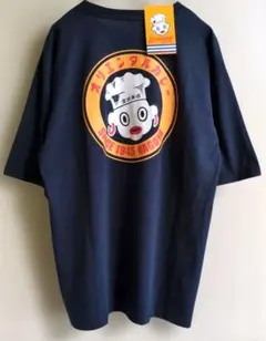 オリエンタル 即席カレー ロゴ キャラクター Tシャツ L ネイビーのサムネイル