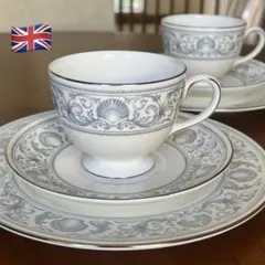 希少☆ウエッジウッド  黒壺 ハンティングシーン サラダソーサー 希少☆ウエッジウッド WEDGWOOD 黒壺 ハンティングシーン サラダ