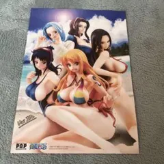 ワンピース　ナミ　ロビン　ハンコック　ビビ　たしぎ　pop 購入特典ポスター
