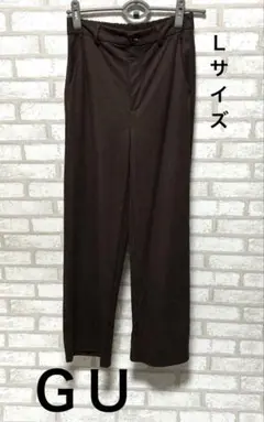 GU レディースパンツ ブラウン Ｌサイズ