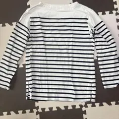 【美品】UNIQLO ボーダーデザイン長袖カットソー