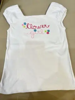 GYMBOREE flower girl ノースリーブカットソー　3歳　胸刺繍