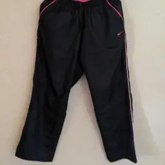 Nike ポリエステルトレーニングパンツ ブラック/ピンクライン　L
