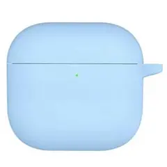 Apple AirPods4 ケース シリコンカバー カラビナなし ライトブルー