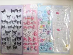 キャラクター立体シールセット4シート