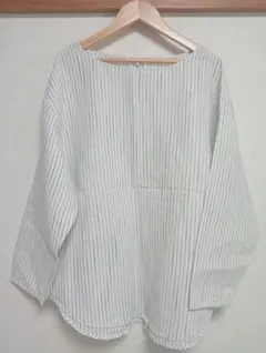 美品・24モデル✨エムエイチエル バンドカラー プルオーバーシャツ 