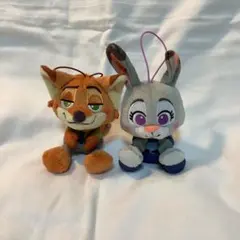 【ズートピア2】むにゃすや マスコット ジュディ ニック