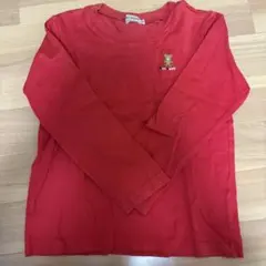 MIKI HOUSE 赤 長袖カットソー 120